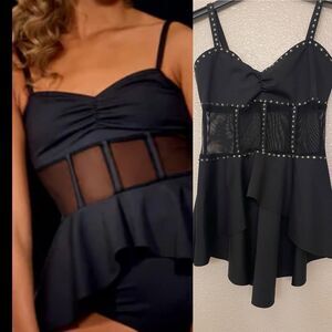 Kelle custom solo dance costume 2 piece top contemporary jazz LA BELLE 2952 LC